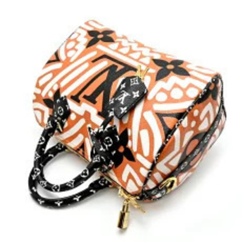 Louis Vuitton Speedy LV Canvas Bandoulire Crafty Handbag White - Picture 3 of 10